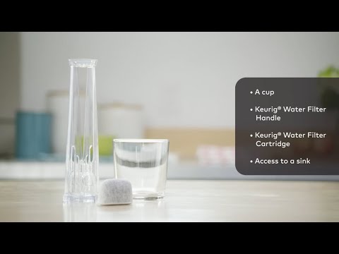 How To Insert a Water Filter in Your Keurig® Brewer