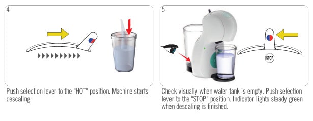 Picolo XS descaling guide from the user manual 2