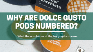 The green pods what do the numbers on dolce gusto pods mean