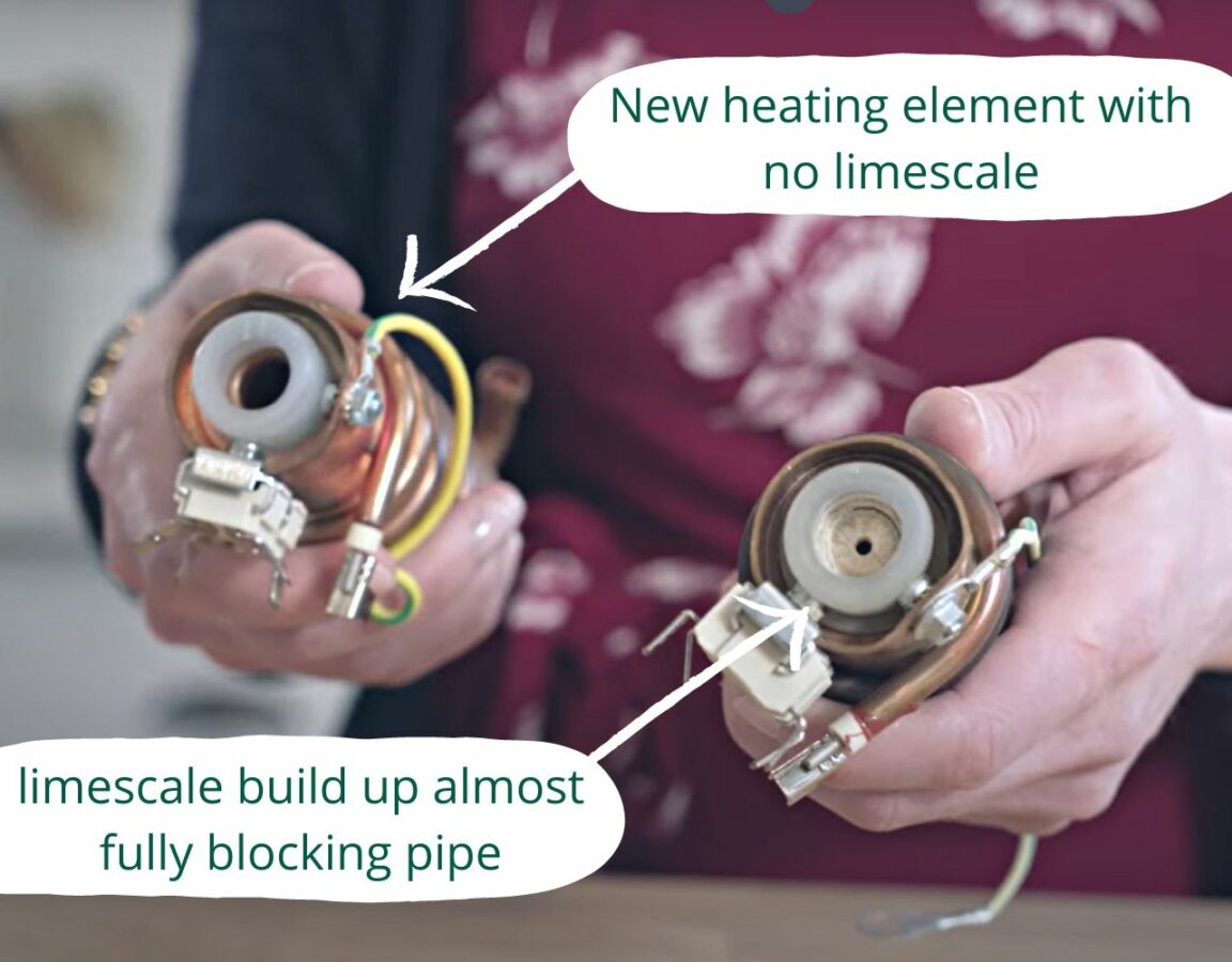 How To Descale Your Nespresso Inissia Machine (The Right Way!) 2 The Green Pods Blocked nespresso heating element due to limescale