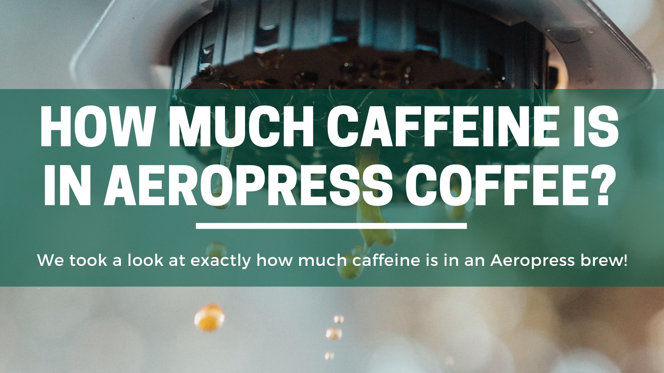 How Much Caffeine Is In An Aeropress Coffee The Green Pods
