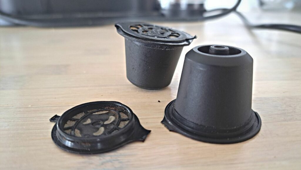 The Green Pods plastic reusable nespresso pod broken