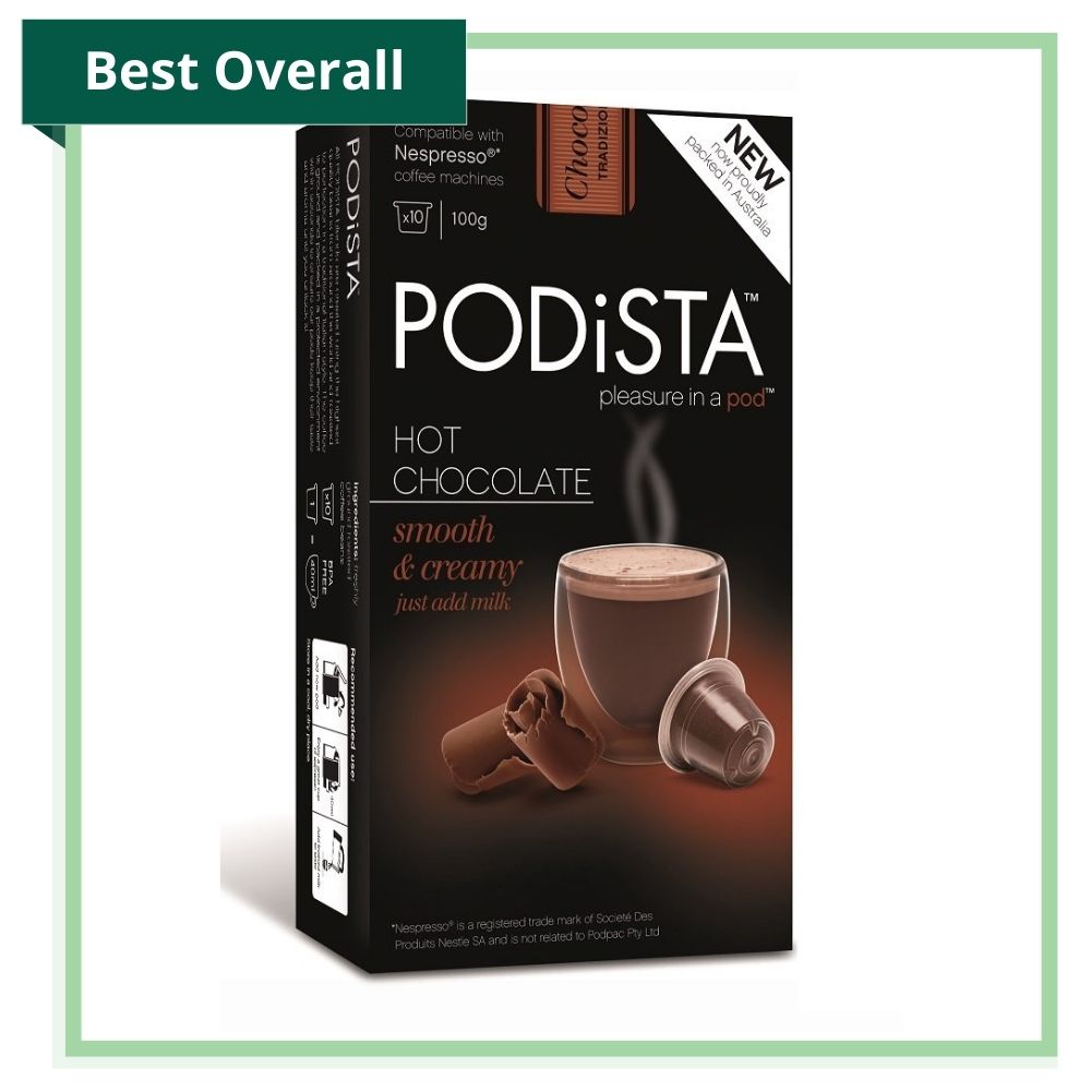 The Green Pods Reccommends Podista Nespresso Hot Chocolate Pack