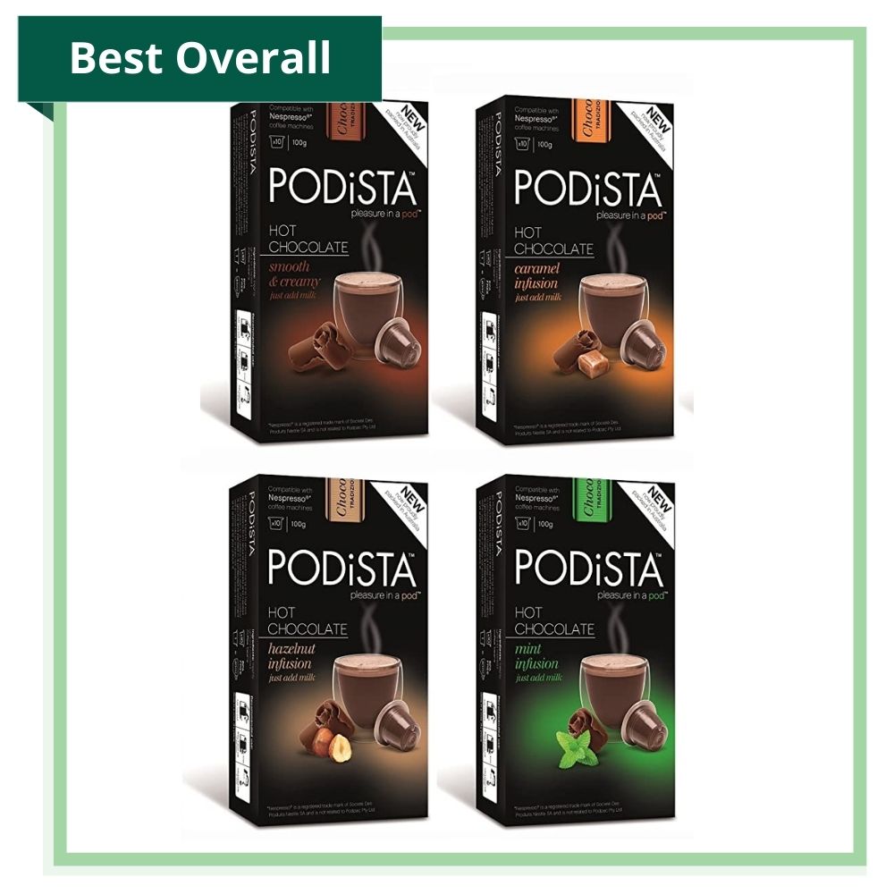 The Green Pods Reccommends Podista Nespresso Hot Chocolate Variety Pack