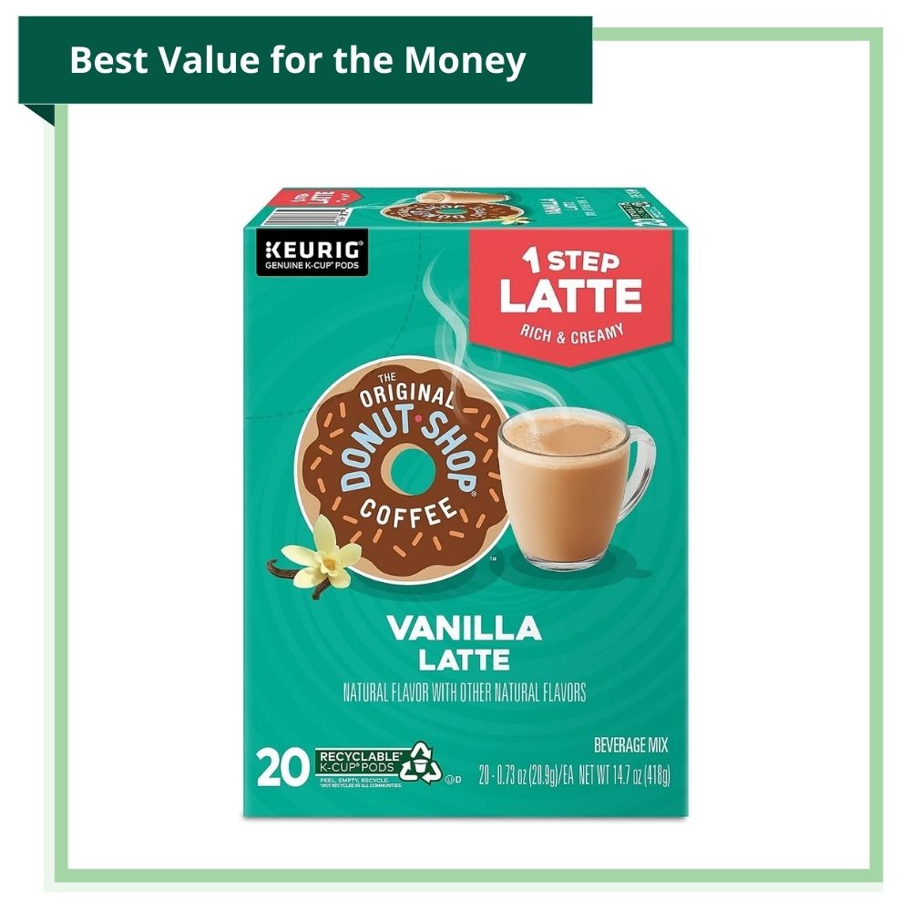 The Green Pods Reccommends Keurig K Cups Lattes Starbucks Original Donut Shop Vanilla Latte