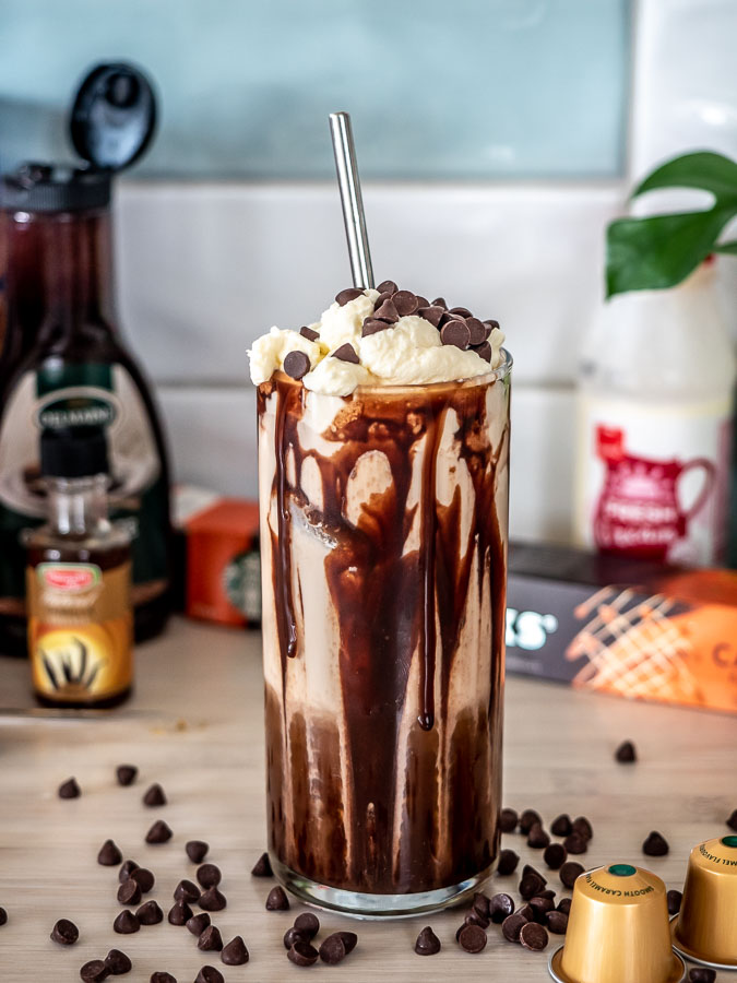 The Green Pods Finished Chocolate Chip Coffee Cream Mocha